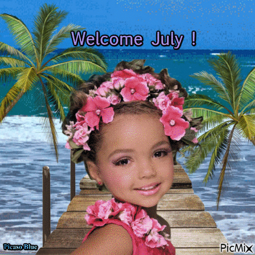 WELCOME JULY ! - Ingyenes animált GIF