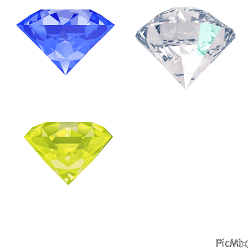 diamond blue white yellow - GIF animasi gratis