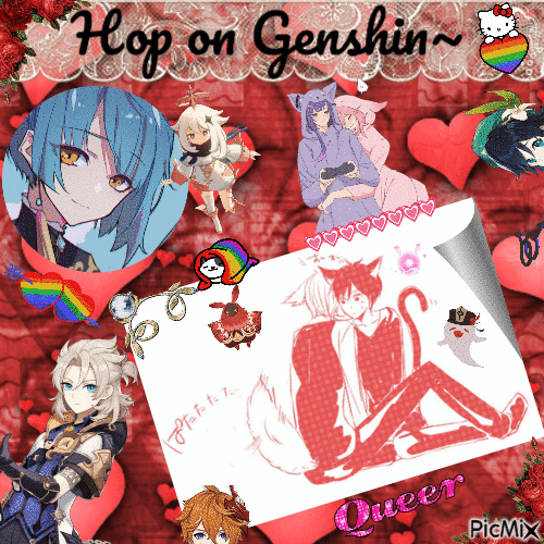 Hop on Genshin - Free animated GIF