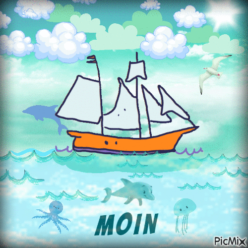 Moin - Бесплатный анимированный гифка