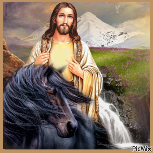 Cheval et Jésus. - PNG gratuit