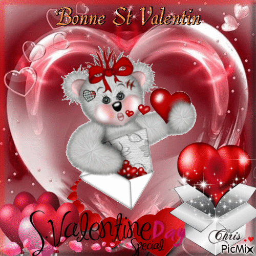 Saint Valentin - Animovaný GIF zadarmo