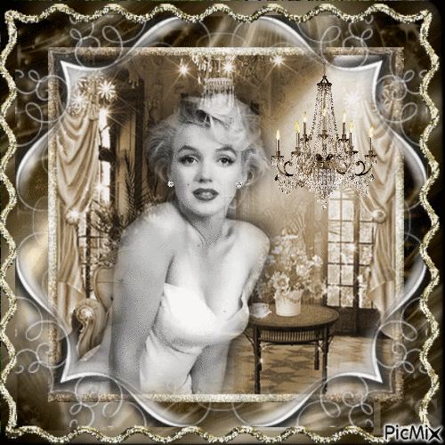 Marilyn Monroe, Actrice, Chanteuse américaine - Gratis animerad GIF