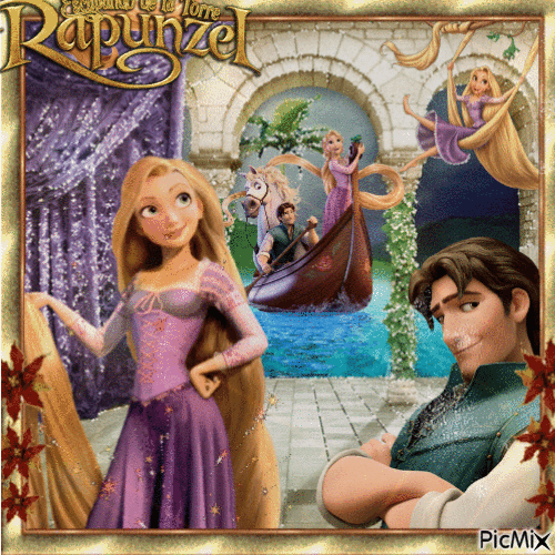 Rapunzel - GIF animate gratis