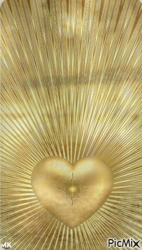 Gold heart - GIF animado gratis