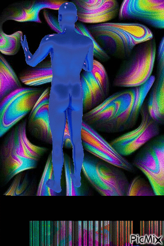 Hombre fractal - Ilmainen animoitu GIF