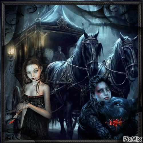 Noche oscura y gótica - Бесплатный анимированный гифка