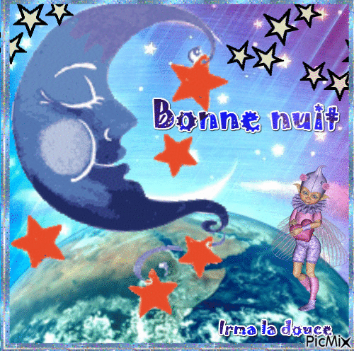 Bonne nuit - Бесплатный анимированный гифка