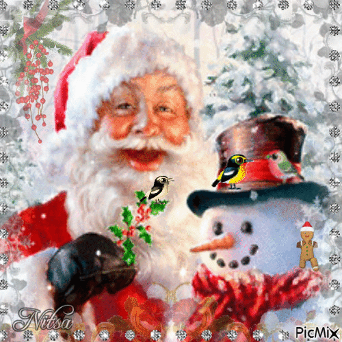 Santa Claus 🎅🏻 - Бесплатный анимированный гифка