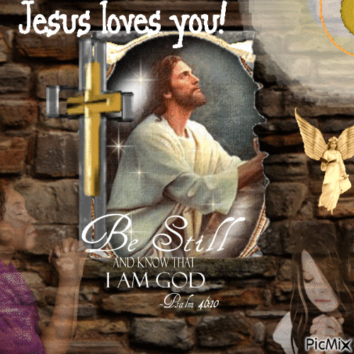 Jesus Loves You - GIF animado gratis