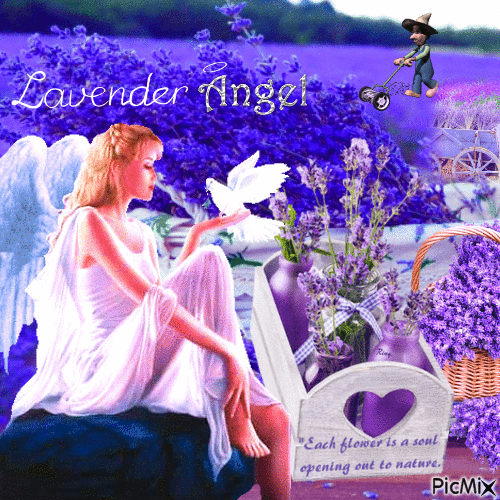 lavender Angel - GIF animasi gratis