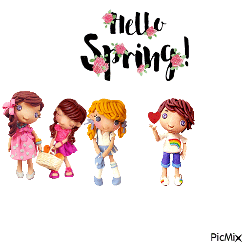spring is here - Бесплатный анимированный гифка