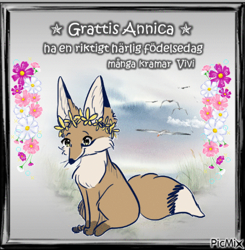Grattis Annica 2019 - Бесплатный анимированный гифка