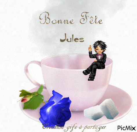 Bonne fête Jules - Бесплатный анимированный гифка