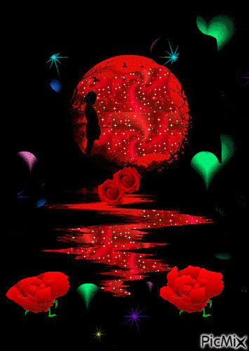 bloody moon - Darmowy animowany GIF