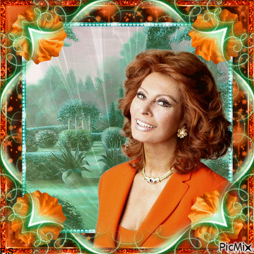 Sophia Loren, Actrice Italienne - Бесплатни анимирани ГИФ