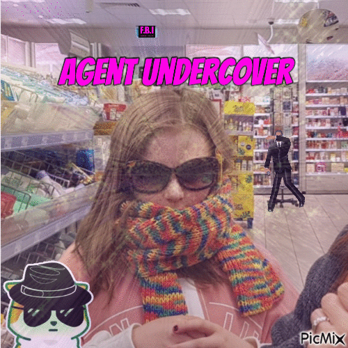 agent undercover - GIF animado gratis
