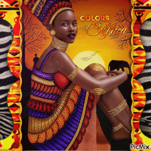 AFRICAN GIRL - 無料のアニメーション GIF
