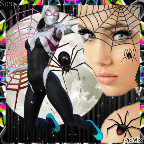 Spider woman... - GIF animé gratuit