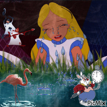 Alice and the sea of tears - Free animated GIF
