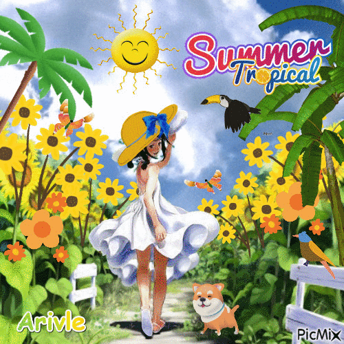Summer tropical - Бесплатни анимирани ГИФ