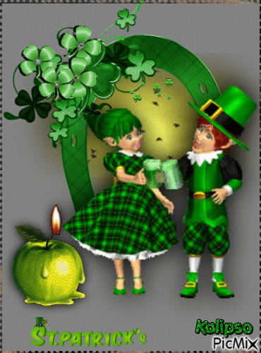 St .Patrick,s - GIF animado grátis