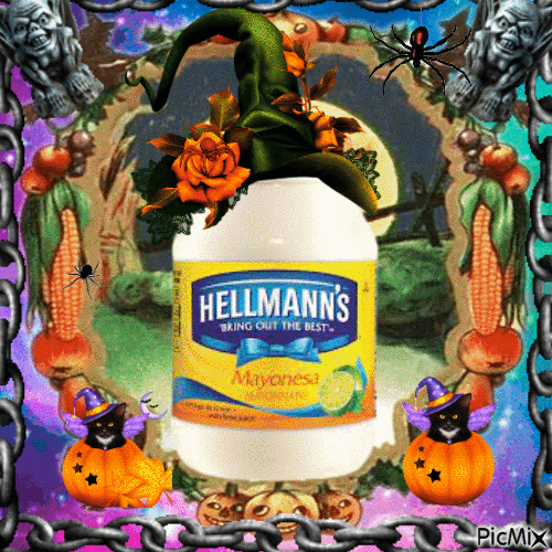 Hellmann's Mayonnaise - Halloween - Ingyenes animált GIF