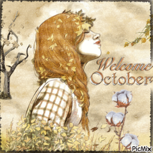 Hoş Geldin Ekim - GIF animé gratuit