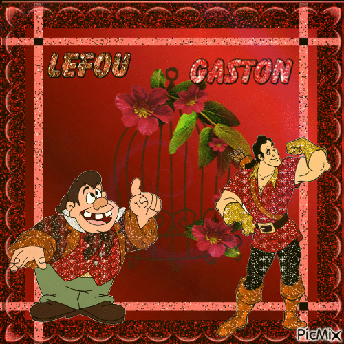Gaton & lefou - Nemokamas animacinis gif
