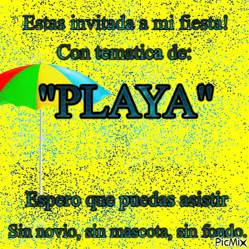 Invitación Playa - Бесплатный анимированный гифка