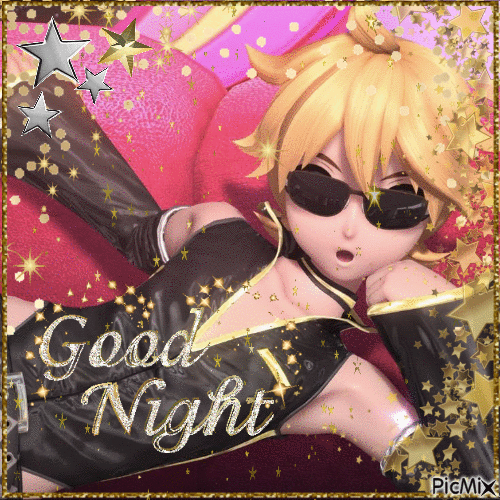 Len Good Night - GIF animé gratuit