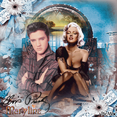 elvis and maryline gift for Marion - Ingyenes animált GIF