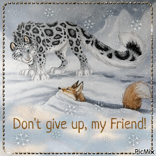 Don't give up! - Ingyenes animált GIF