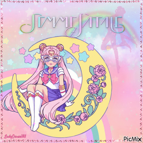 Rainbow Sailor Moon - Gratis geanimeerde GIF