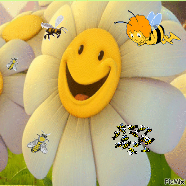 les abeilles - Darmowy animowany GIF