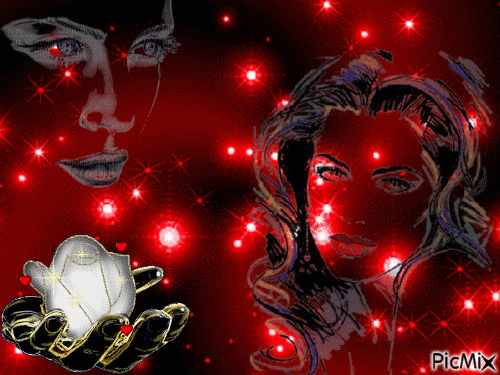 creation en rouge et noir - Darmowy animowany GIF