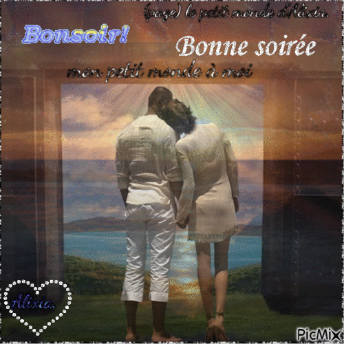 bonsoir, bonne soirée - Безплатен анимиран GIF
