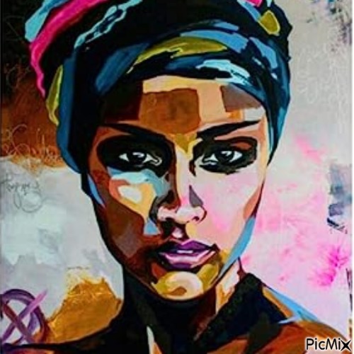 Femme africaine en aquarelle - bezmaksas png