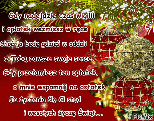 życzenia świąteczne - Бесплатный анимированный гифка