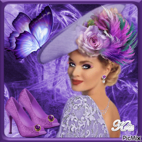 pretty woman lila and boots 🌹🌼 - Ilmainen animoitu GIF