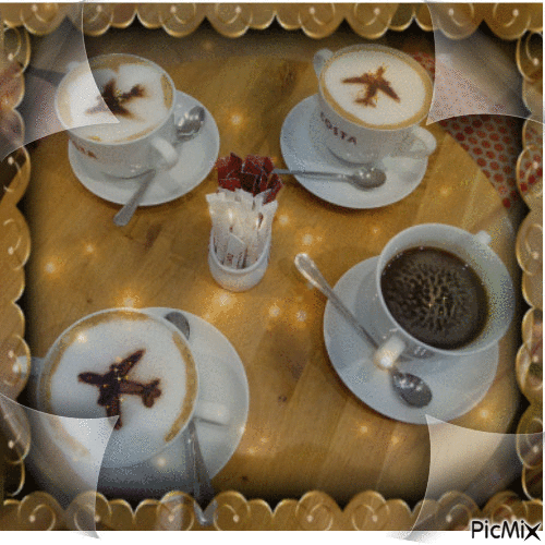 Koffie tijd - Ingyenes animált GIF
