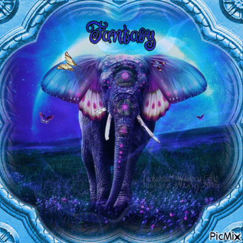 Fantasy Elephant - Besplatni animirani GIF