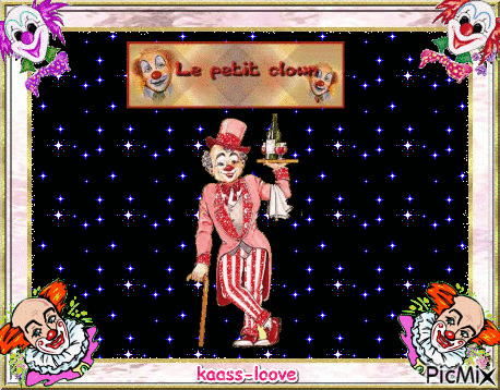 cadre de clown - Darmowy animowany GIF