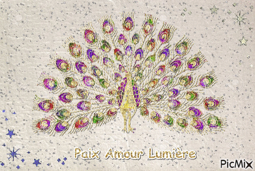 Paix Amour Lumière - GIF animasi gratis