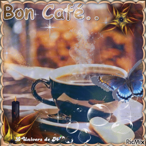 bon café - GIF เคลื่อนไหวฟรี