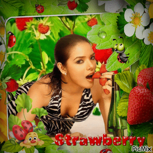 strawberry summer - Kostenlose animierte GIFs