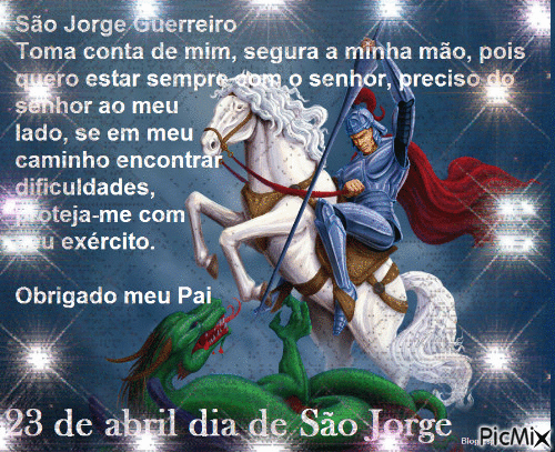 São Jorge - Бесплатный анимированный гифка
