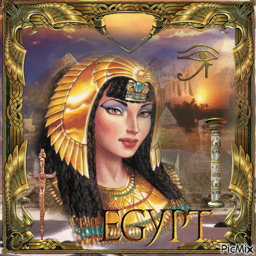 Femme Égyptienne Pharaonique - GIF animé gratuit