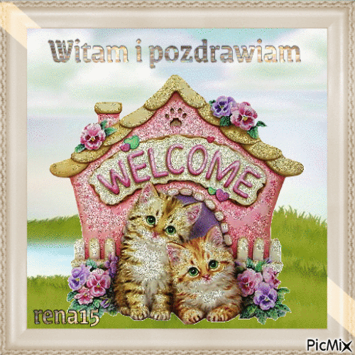 WITAM I POZDRAWIAM - Безплатен анимиран GIF