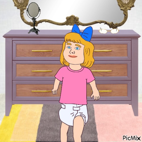 Baby and dresser - zdarma png